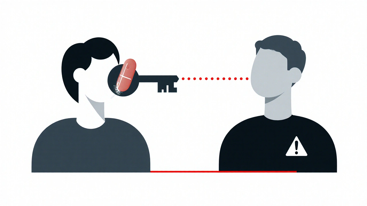 Two people taking different medications: one with precise cholesterol control, the other with a narrow safe dosage range.