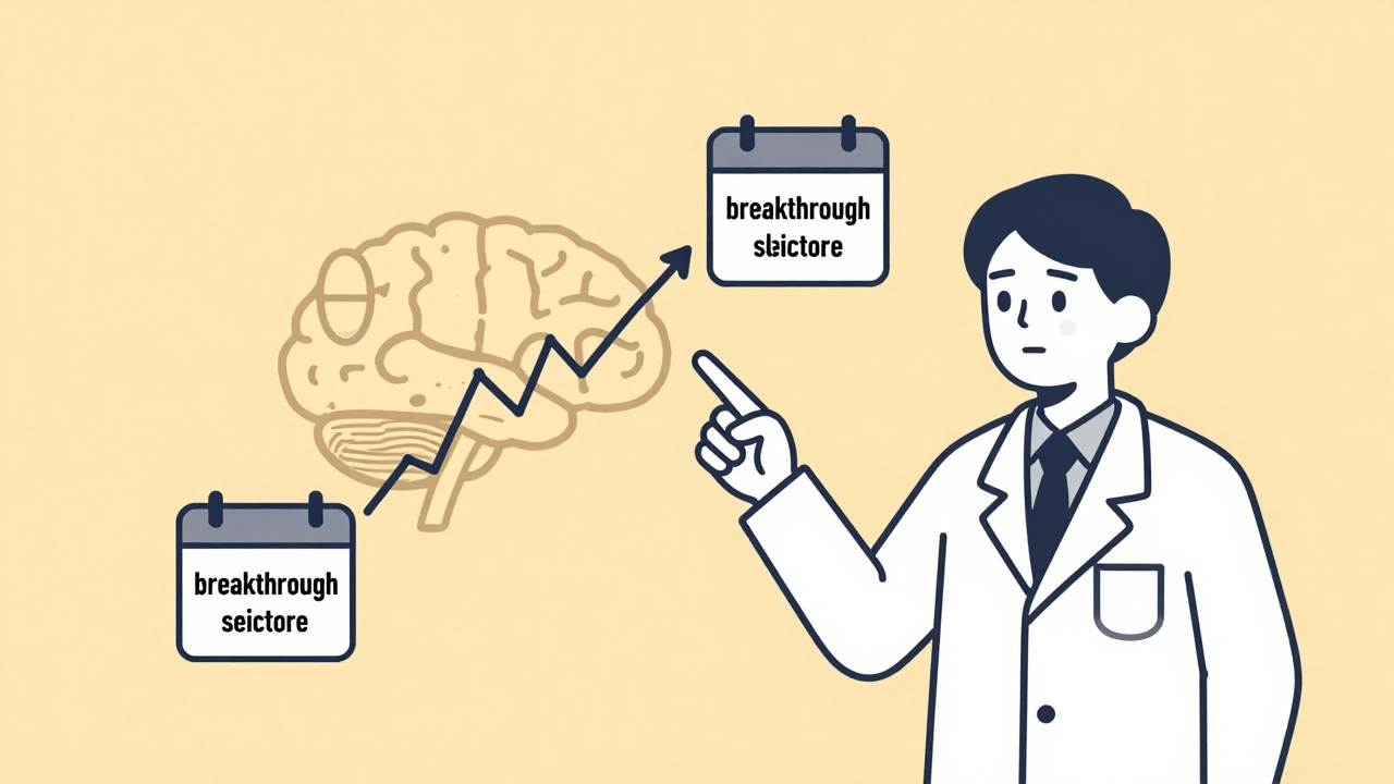 Neurologist pointing to a brain diagram showing seizure risks from generic drug switches.